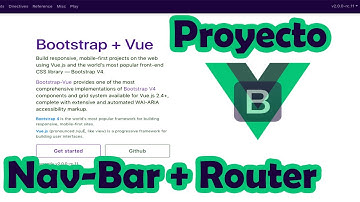 VUE BARRA DE NAVEGACION CON BOOSTRAP USANDO ROUTER Y FORMULARIOS