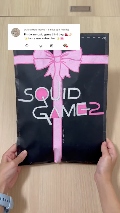 Unboxing DIY Squid Game squishy blind bag 🦑 #unboxing #squidgame2 #thanos #squishy #asmr #shorts