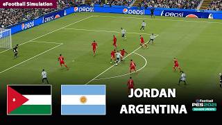 🔴Live- Argentina vs Jordan | World Cup 2026 | eFootball PES21 Simulation