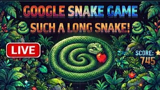 ​🔴 LIVE: Google Snake Game - New World Record! 🐍🏆 | Beat Your Best!