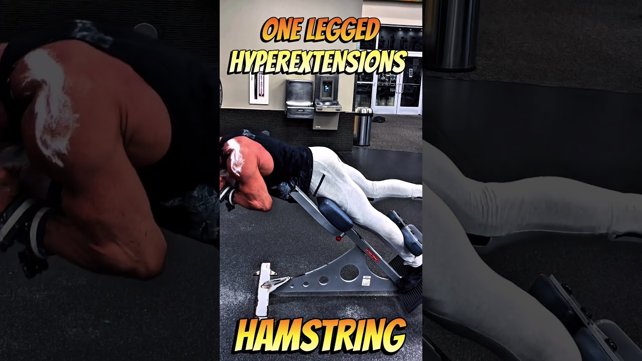ONE LEG HYPER EXTENSIONS FOR HAMSTRINGS #HAMSTRING #LEGS #workout #workouttips #motivation