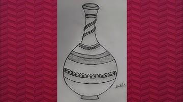 How to Draw a Surahi !! Surahi Drawing Step by step, Pencil sketch for beginner 👍😊 by Subhi jaiswal