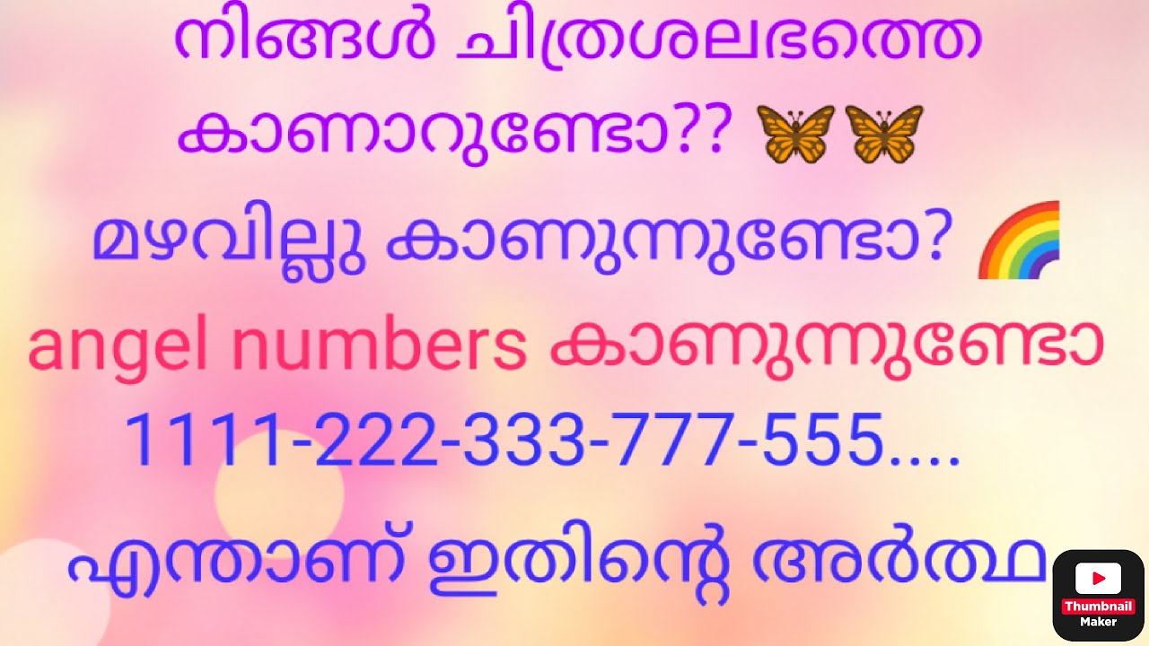 നിങ്ങൾ കാണുന്ന angel signs🌈🦋ന്റെ അർത്ഥം എന്താണ്?anger numbers meaning 1111/222/333/777.... മലയാളം