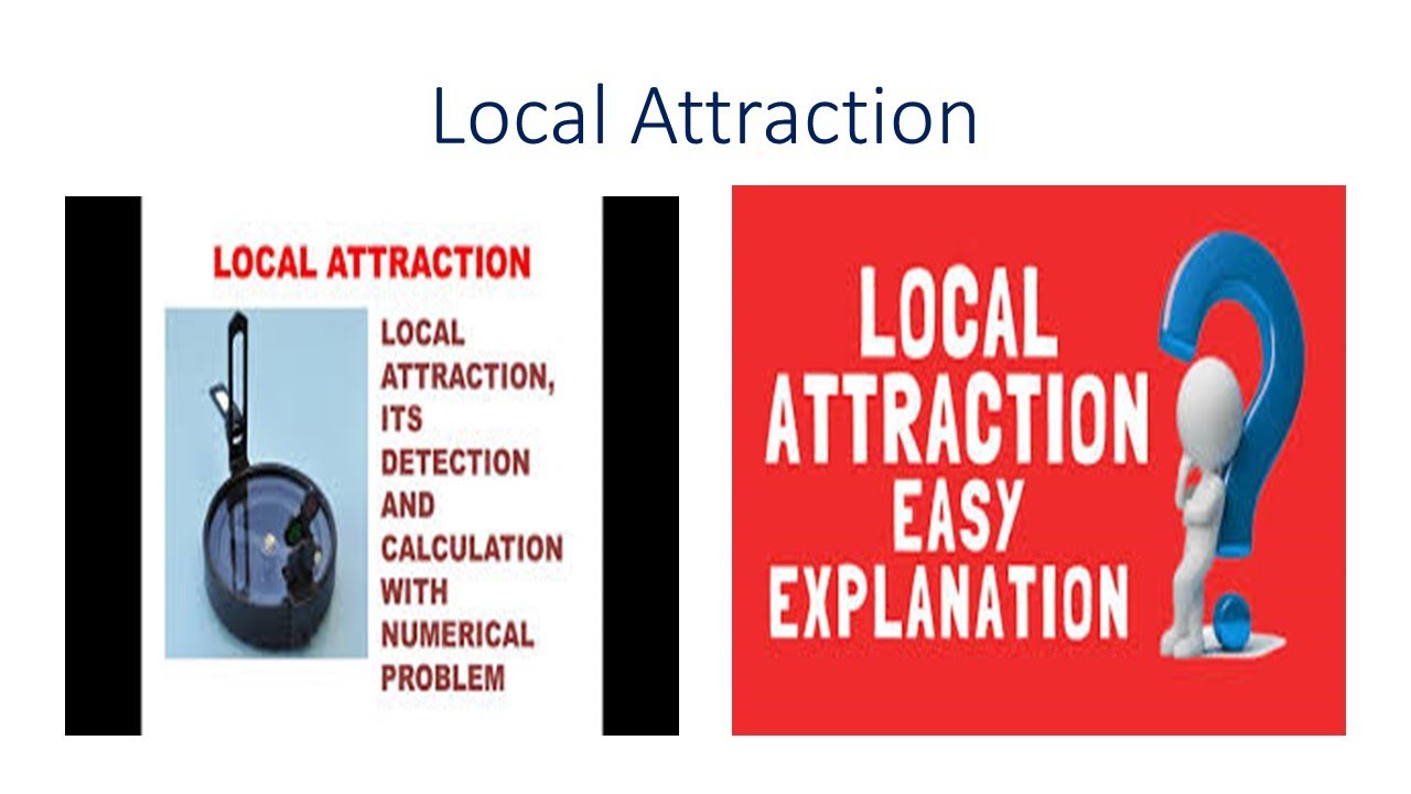 Local attraction - Compass surveying