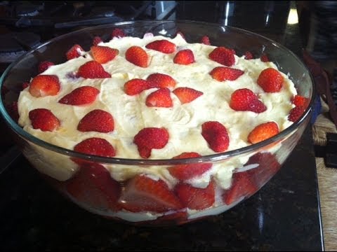 Strawberry Trifle Recipe - Fresh and Delicious - Instructional Video