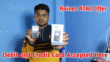 Roinet ATM Special offer / Debit and Cradit Card Accepted Here