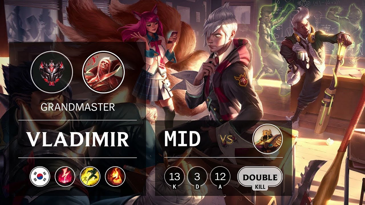 Vladimir Mid vs Azir - KR Grandmaster Patch 9.13