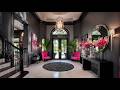 Martha Stewart's 2026 Modern Classic Entryway Design : Dark Gray Walls, Pink Decor&amp;Timeless American