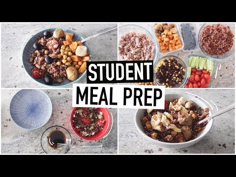 STUDENT MEAL PREP WITH ME | easy meals for university