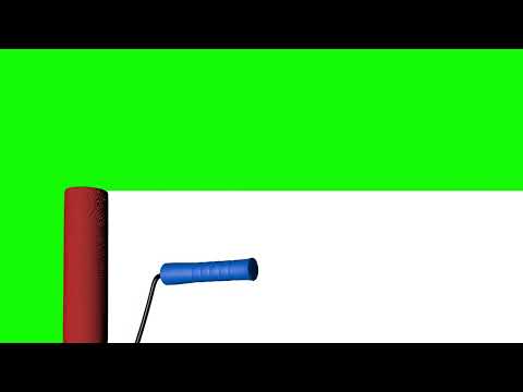 Roller Paint Brush to Create Green Screen Stock Video | Brush Transition Cinematic video | Pixadisc