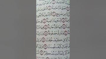 سوره الغاشية بصوتي ، أفلا ينظرون الي الإبل