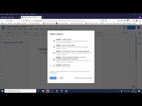 Sdílené Google dokumenty - tutoriál