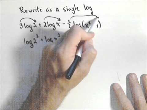 Rewriting an Exapansion of Logs as a Single Log Rewriting an Exapansion of Logs as a Single Log