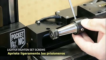 PENTA MACHINE - Fresadora Pocket NC V2-10 - Ajuste Herramienta