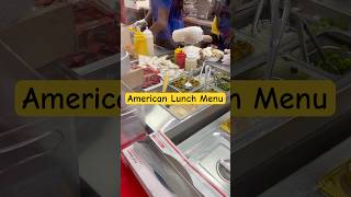 American Lunch Menu