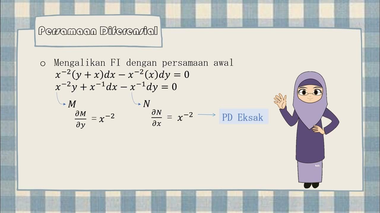 Soal dan pembahasan persamaan diferensial non eksak youtube