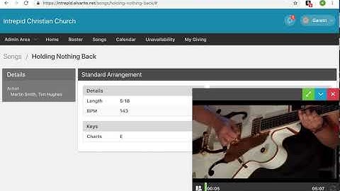 Elvanto Tutorial: What songs are we playing?