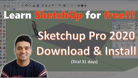 How To Download And Install SketchUp Pro | SketchUp Tutorials For Beginners In Hindi
