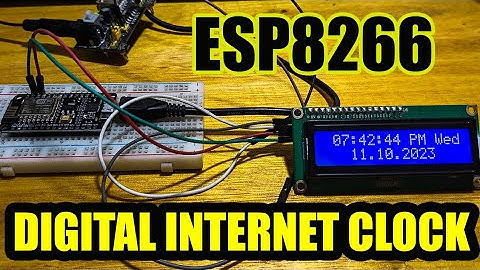 how to make Internet Digital clock using nodemcu esp8266 at home.