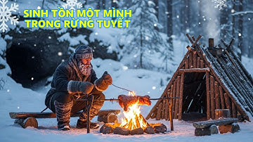 Một Mình Sinh Tồn Nơi Lạnh Nhất Thế Giới | Tự Làm Nhà Gỗ Giữa Rừng Tuyết Và Nấu Ăn