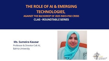 The Role of AI & Emerging Technologies -Against the Backdrop of 2025 Indo-Pak crisis