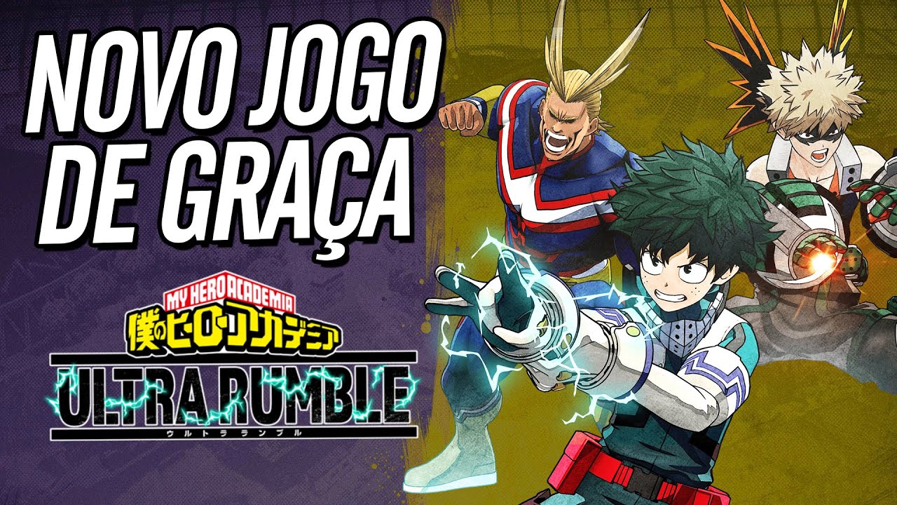 NOVO JOGO MULTIPLAYER GRATIS PRA PC E CONSOLE: MY HERO ULTRA RUMBLE #j