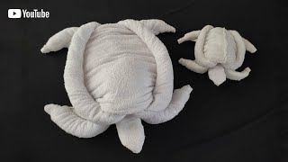 Towel animal - TURTLE | Towel art folding
