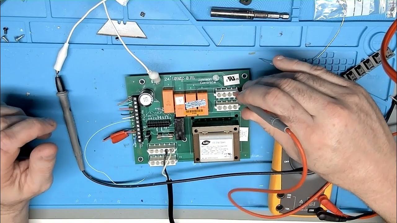 Johnson Controls 24-10902-0 fan control board repair - YouTube