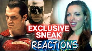 Batman v Superman exclusive sneak peek trailer HD Reaction reactions dawn of justice