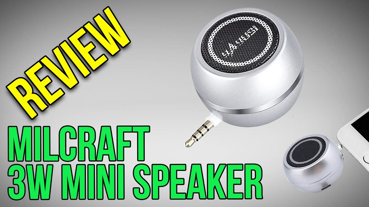 Milcraft 3W Mini Speaker REVIEW - Compact & Loud Portable Speaker for iPhone, iPad, and More!