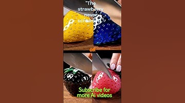 Glass Strawberry Cutting 🍓🔪| Satisfying ASMR | Veo 3 AI | Mind Relaxing Visuals & Sounds  #ai #veo3
