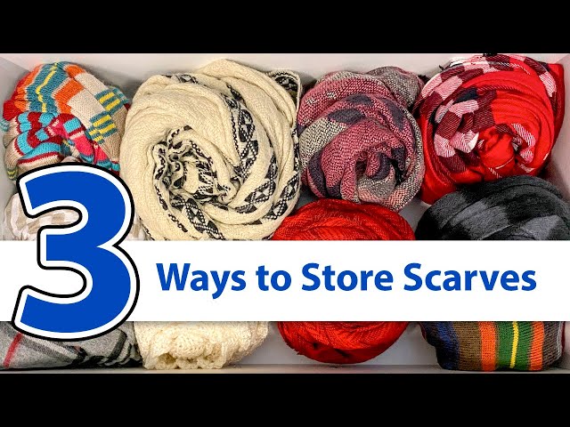 25 Hijab storage ideas!  scarf storage, storage, scarf organization