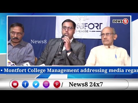 Montfort College Management addressing media regarding the courses fees & details about the college