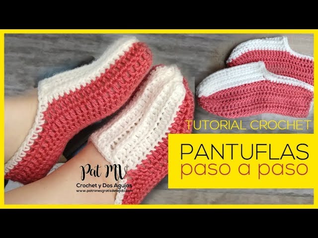 48 ideas de Patucos adulto  zapatillas de ganchillo, pantuflas de  ganchillo, como tejer pantuflas