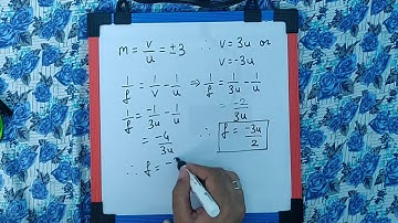 An object has image thrice of its original size when....