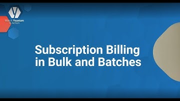 Subscription Billing in Bulk and Batches in Younium