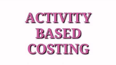 ACTIVITY BASED COSTING||PROBLEM||PART 5