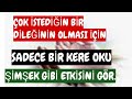 ÇOK İSTEDİĞİN BİR HACETİNİN OLMASI İÇİN SADECE BİR KERE OKU ŞİMŞEK GİBİ ETKİSİNİ GÖR.