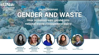 🌐 Archived Webinar: Gender and Waste -How to mainstream gender into national waste management policy
