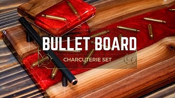 DIY Epoxy Charcuterie Board & Coasters with Real Bullet Casings: Unique and Eye-catching