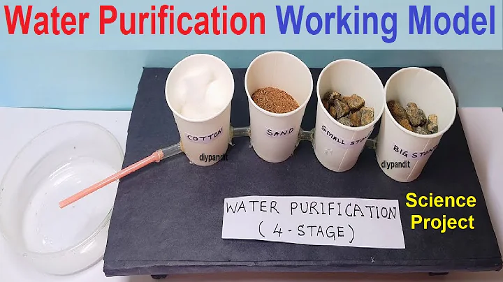 water purification (purifier) working model - waste management inspire science project | DIY pandit