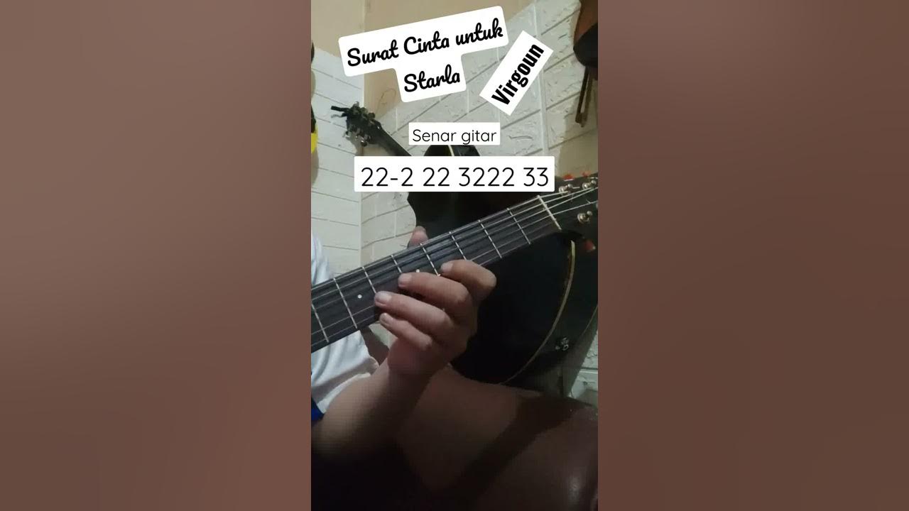 Surat Cinta Untuk Starla - Virgoun - Tutorial Gitar Intro #shorts