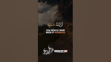 لو أنزلنا هذا القران على جبل لرأيته خاشعا القارئ رعد الكردي💙 Surah Al-Hashr Verse 21