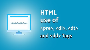 #9. how to use pre tag, dl, dt and dd tag in #html5 , #htmltutorial , #htmlcss, #htmlcss2021, #html