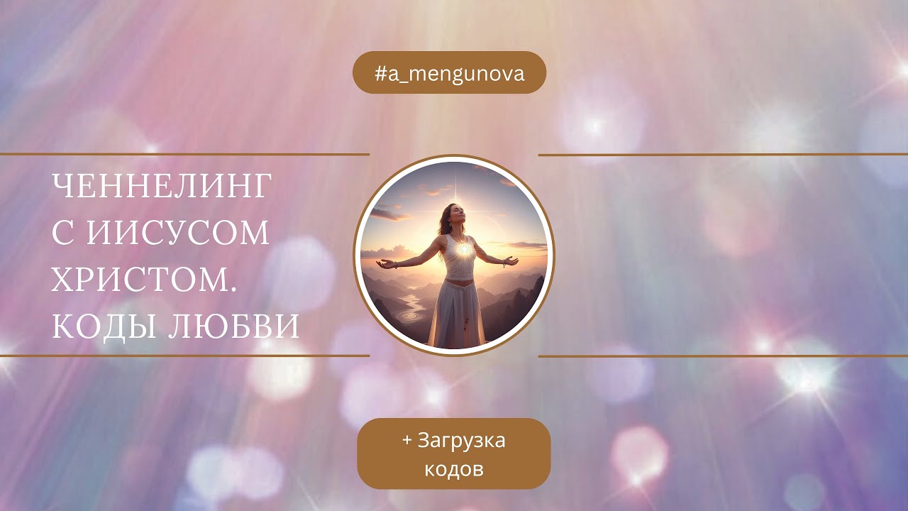 Ченнелинг с Иисусом Христом. Послание на 2026 год. Коды Любви.