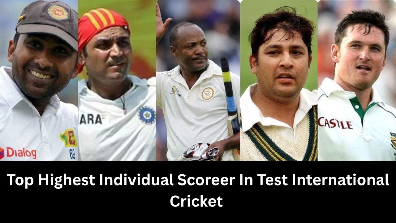 Top Highest Individual Scoreer In Test International Cricket - YouTube