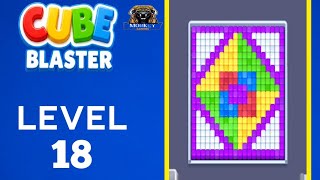 Cube Blaster Level 18 Walkthrough Solution 