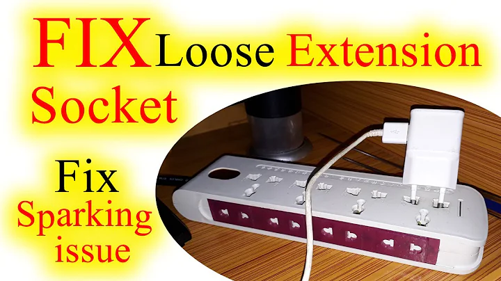 How to Fix Loose Socket of Power Extension | Extension board repair