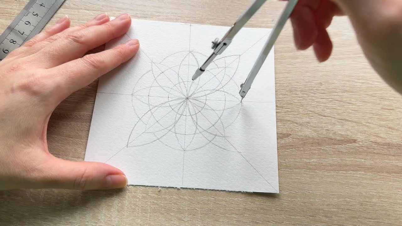 Drawing a Mandala in 5 Minutes | Easy Step-by-Step for Beginners