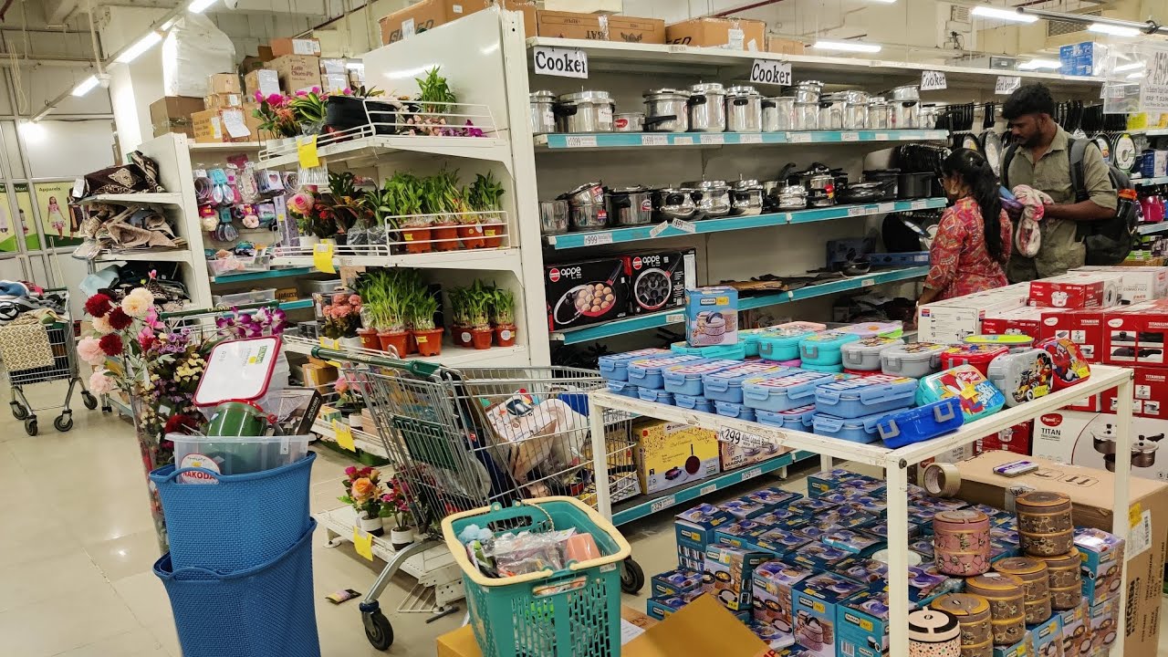 Dmart Glassware Fridge organisers Stainless steel containers wooden baskets